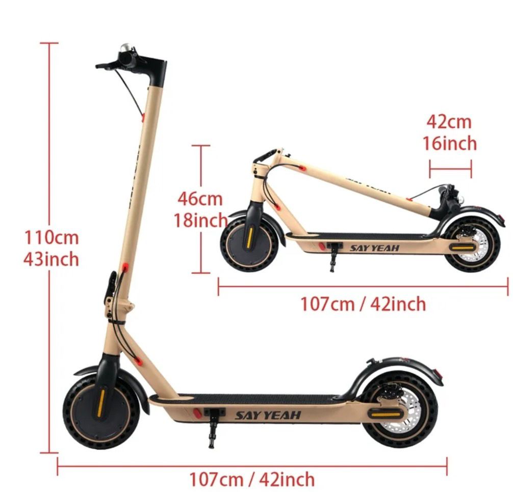 Patinete Elétrico SAY YEAH Dobrável – Prático, Leve e Moderno