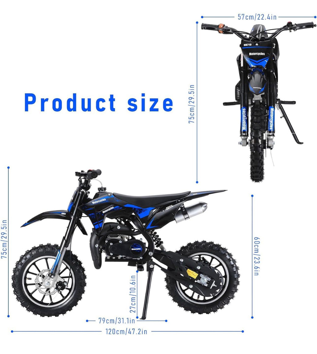 Mini Moto Cross 49cc 2 Tempos – Potência, Diversão e Performance Off-Road