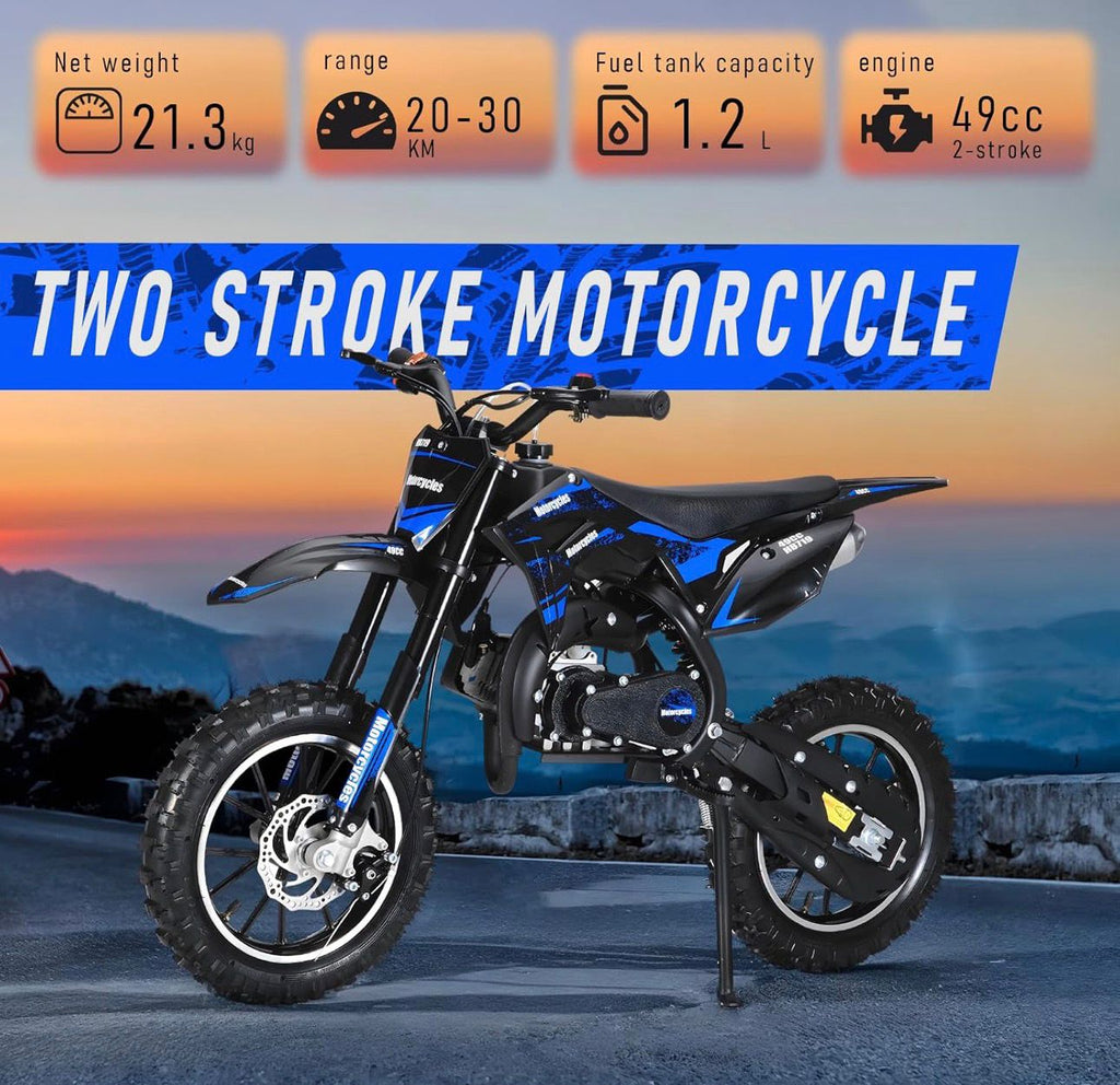 Mini Moto Cross 49cc 2 Tempos – Potência, Diversão e Performance Off-Road