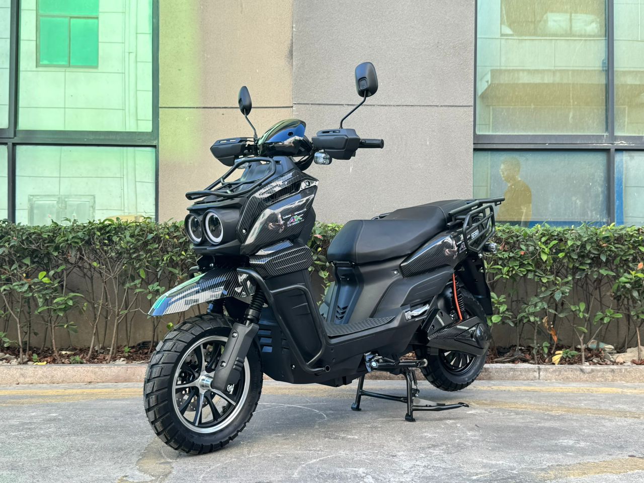 Scooter elétrico urbano para adultos, bateria 60V 72v 20Ah, alcance de 60km, display LED